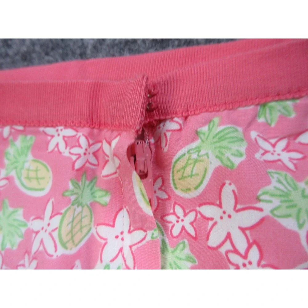 Vintage Lilly Pulitzer Skirt Womens 2 Pink Pineapple Floral Print Lined Tropical